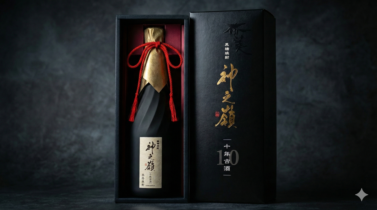 10年熟成の芳醇な黒糖焼酎「神之嶺」38度720ml 数量限定 – 徳之島の